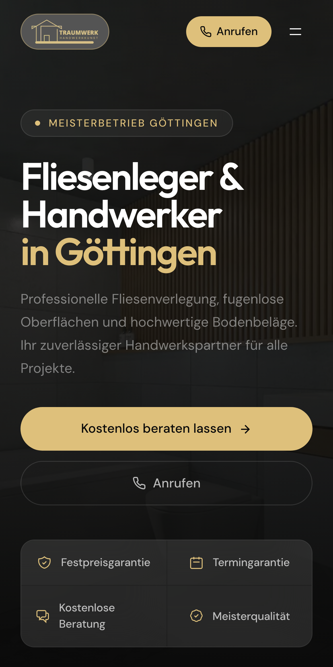 Handwerkskunst Göttingen — Mobile-Ansicht