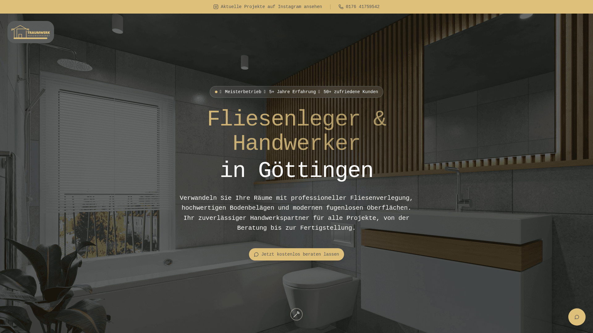 Performance-Landingpage für Handwerkskunst Göttingen